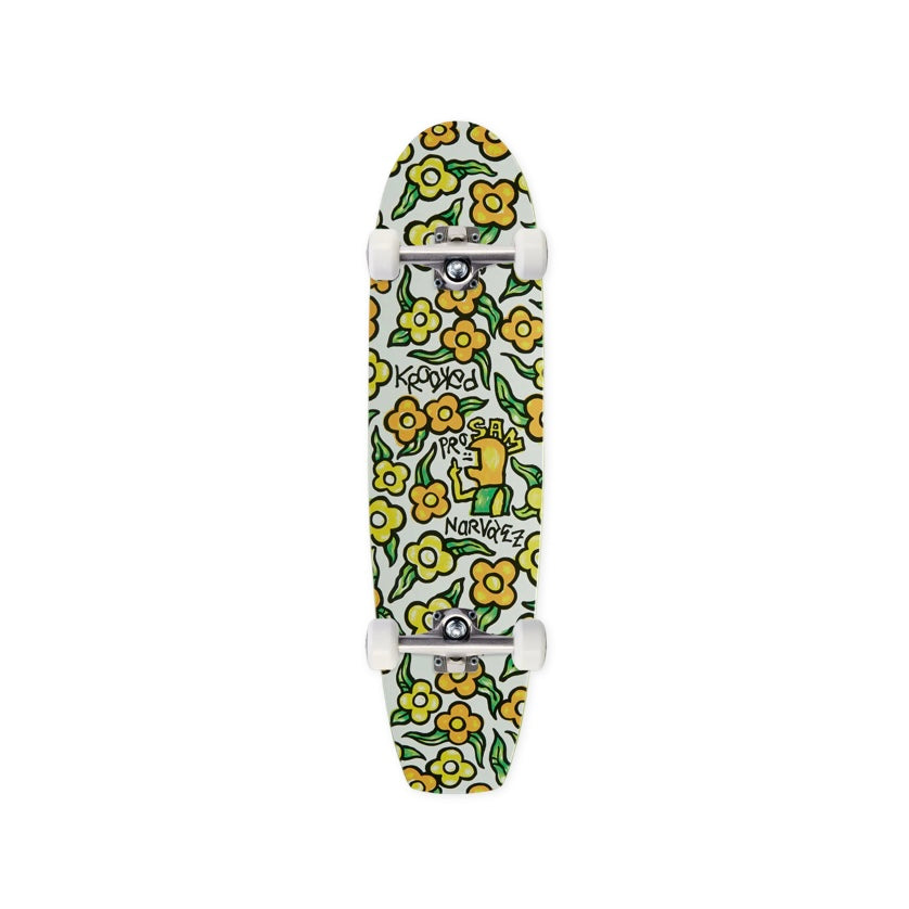 KROOKED Sam Pro Flowers Zinger Skateboard Complete 7.75