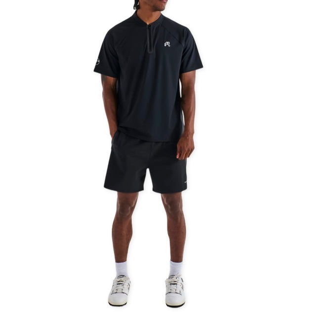 MALBON Performance Zip Blade Collar Polo
