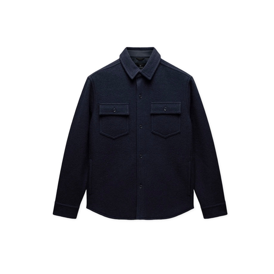 REIGNING CHAMP Boiled Wool Warden Overshirt