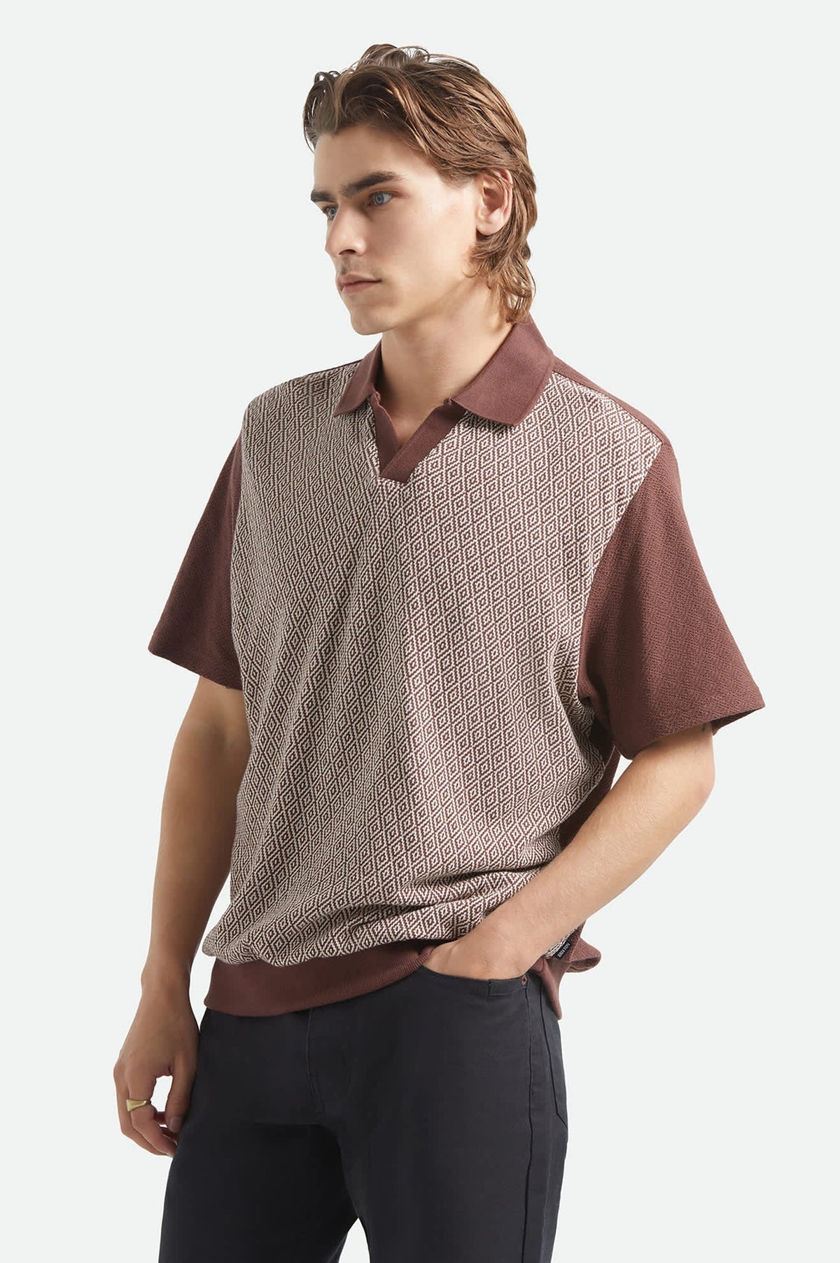 BRIXTON Theo Jacquard Polo