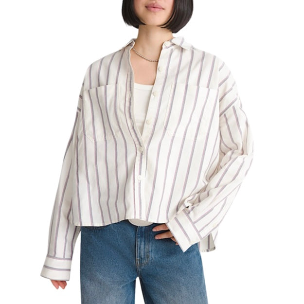 VANS Long Sleeve Boxy Oxford Shirt