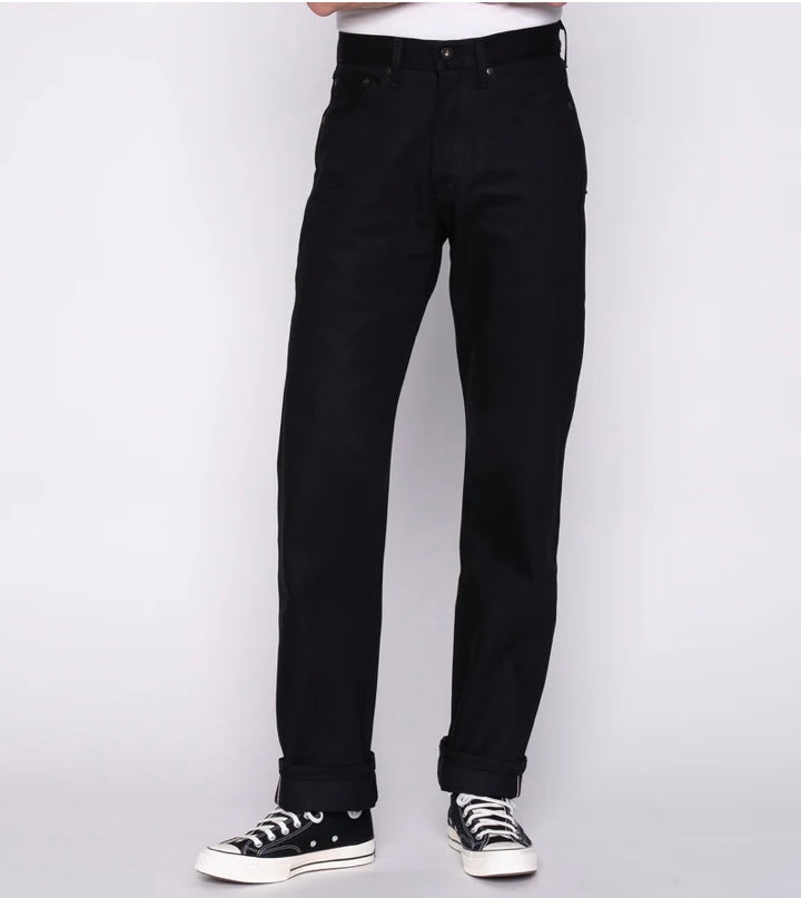 NAKED & FAMOUS True Guy Solid Black Selvedge