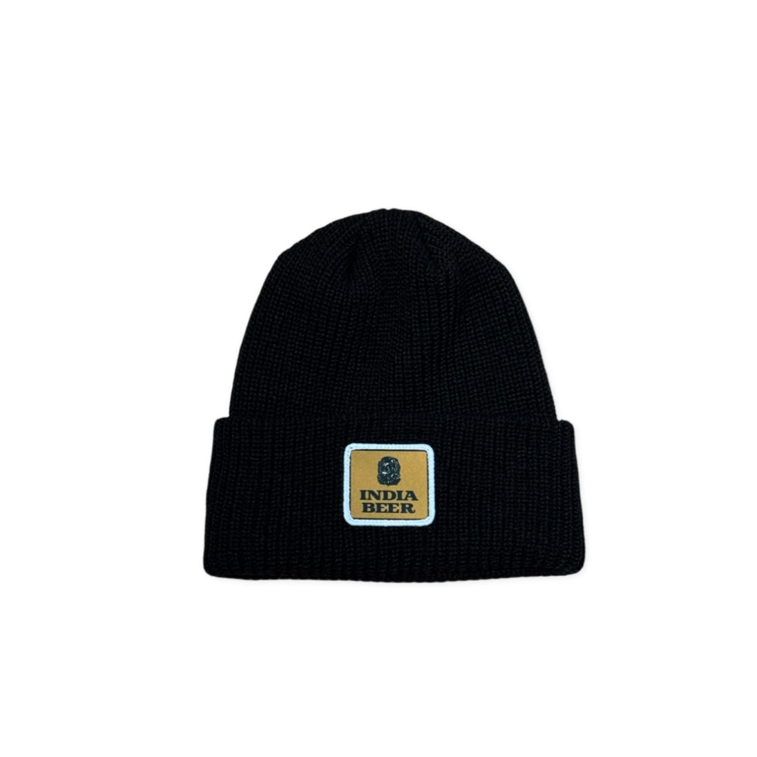 INDIA BEER Gold Patch Beanie