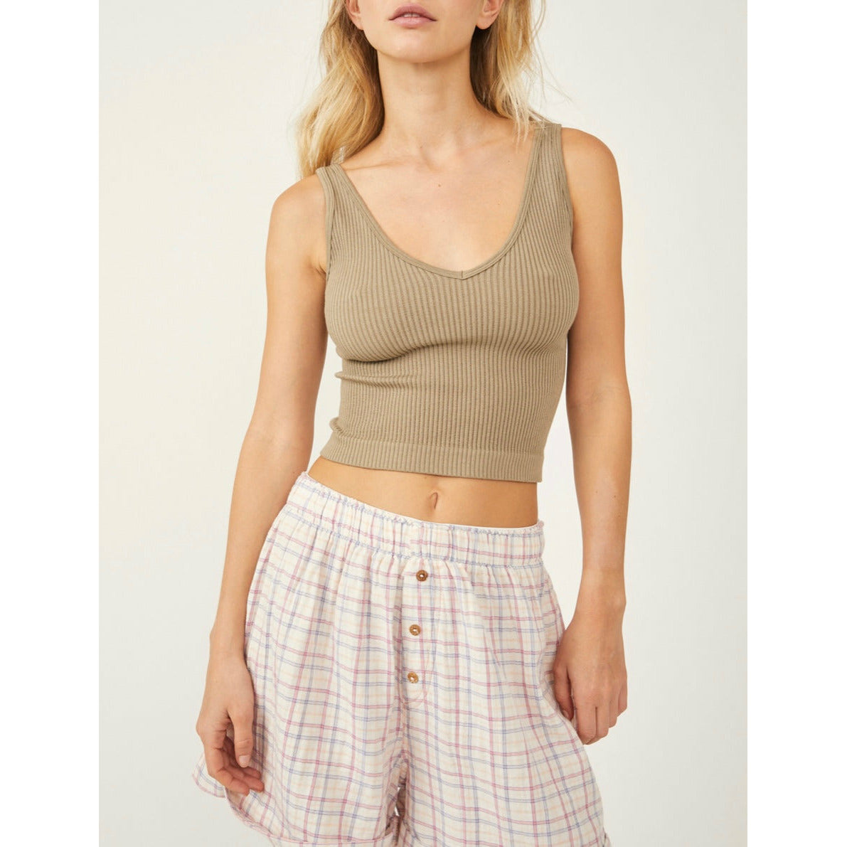 FREE PEOPLE Solid rib brami