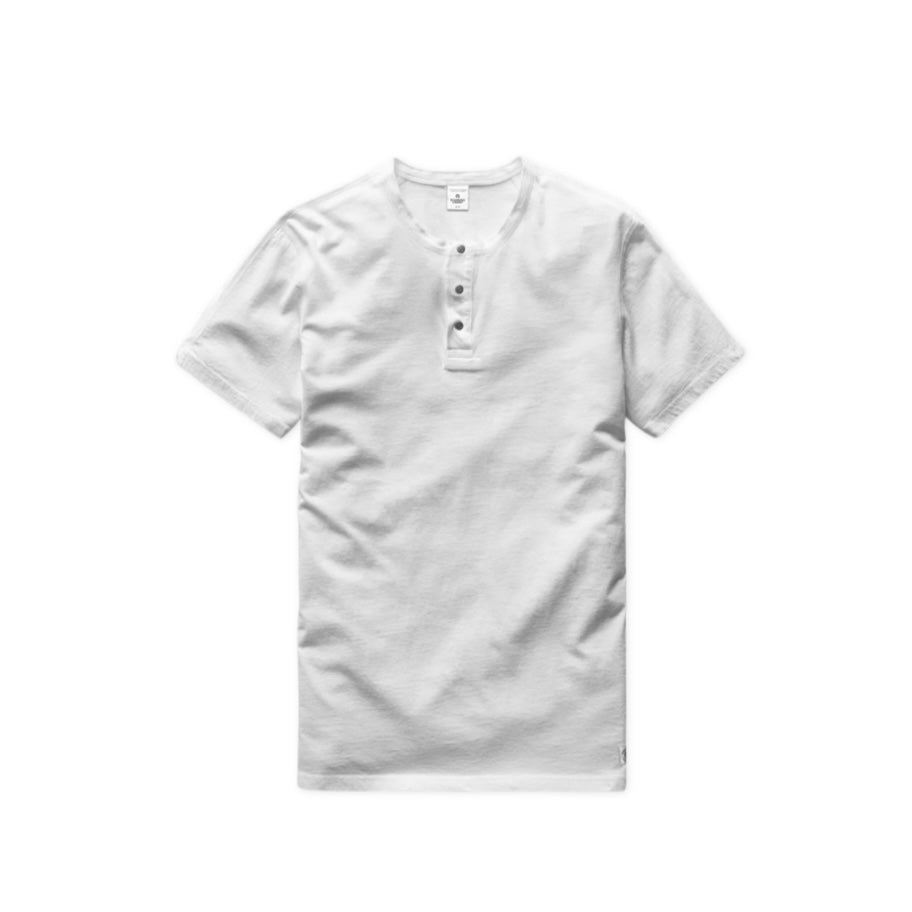 REIGNING CHAMP Pima Jersey Henley T-shirt