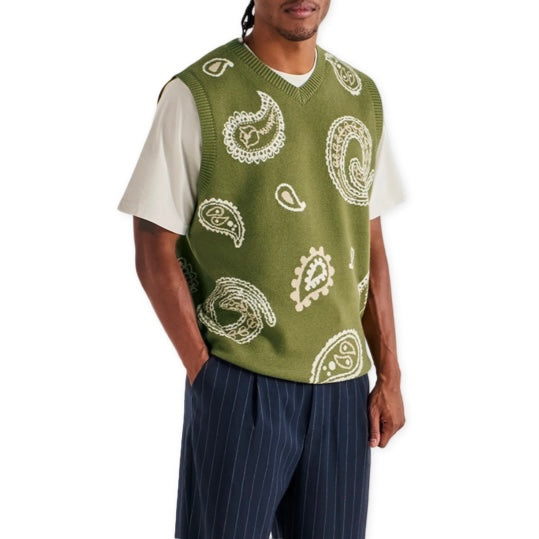 MALBON Paisley Sweater Vest