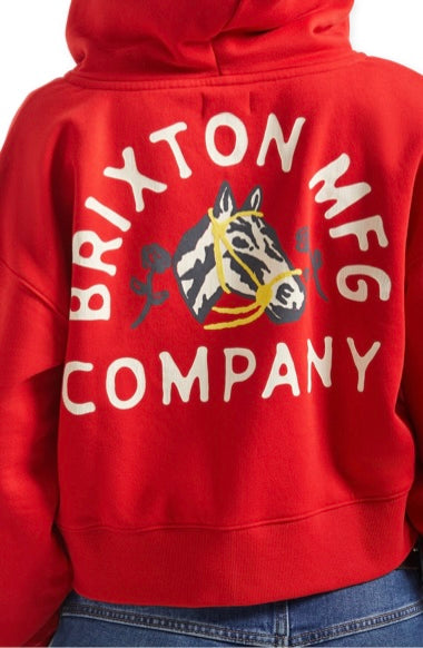 BRIXTON Trophy Horse Cropped Zip Hood