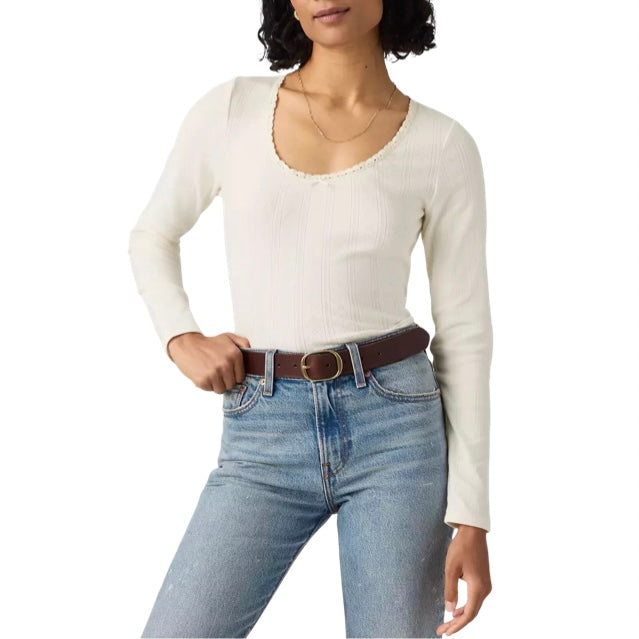 LEVI’S Dry Goods Pointelle Lace Long Sleeve