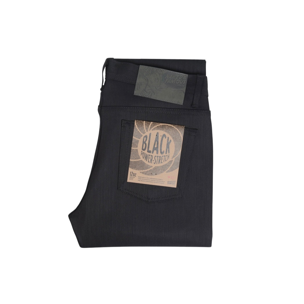 NAKED & FAMOUS Weird Guy Black Power Stretch