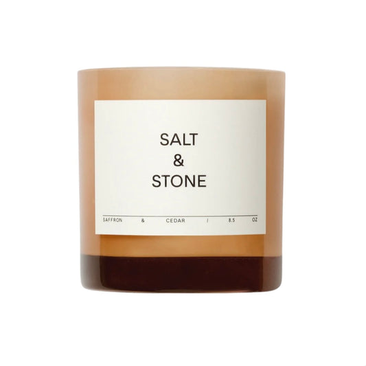 SALT & STONE Saffron & Cedar candle