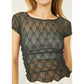 FREE PEOPLE Keep it simple lace t-shirt