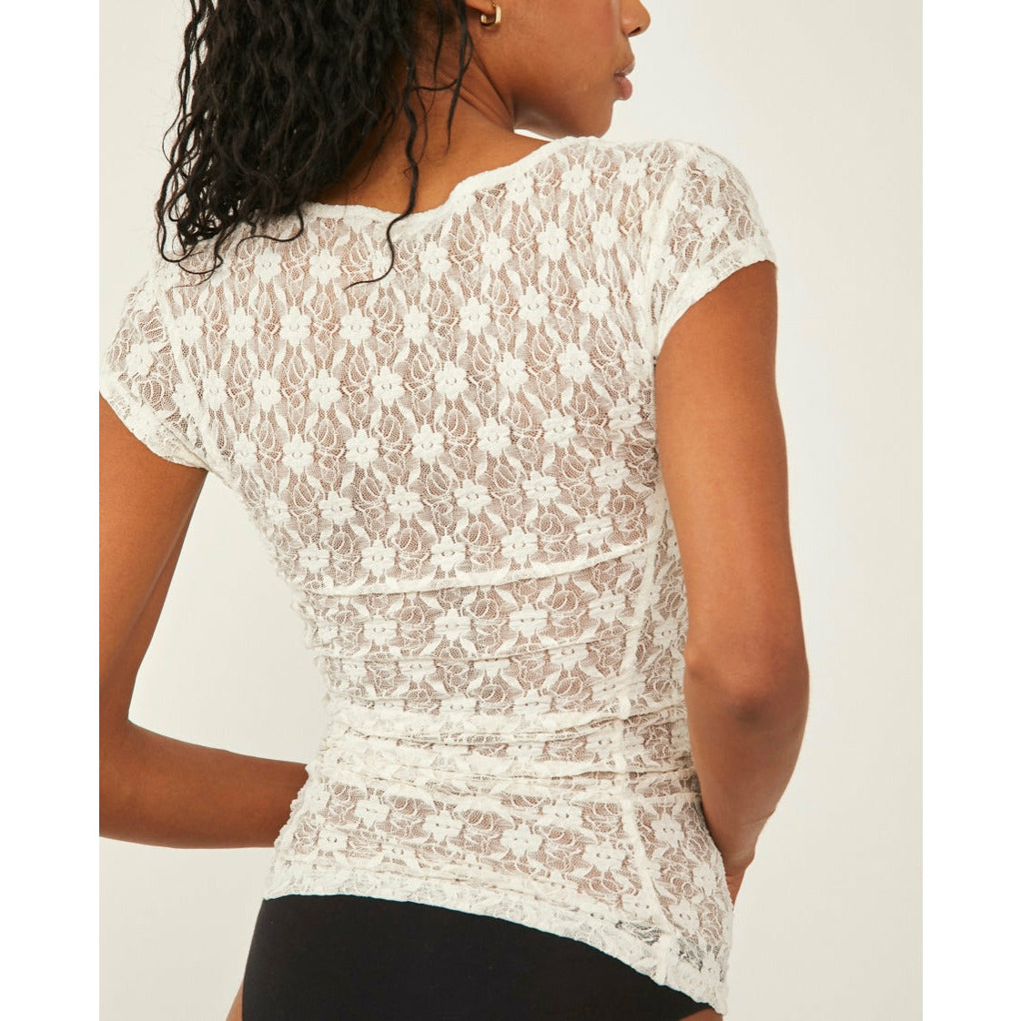 FREE PEOPLE Keep it simple lace t-shirt