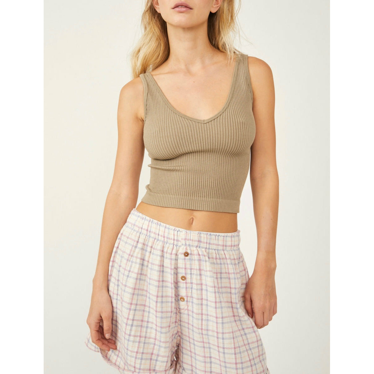 Free People Women's Intimately Fp Solid Rib Brami Crop Top, Size  Medium/Large Orange : : Clothing, Shoes & Accessories
