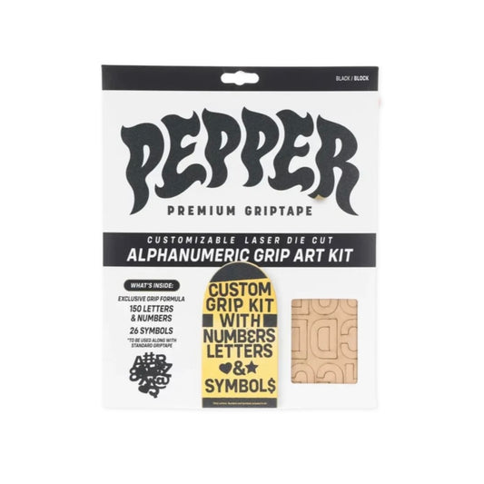PEPPER Alphanumeric custom grip kit